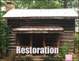 Historic Log Cabin Restoration  Granite Falls, North Carolina